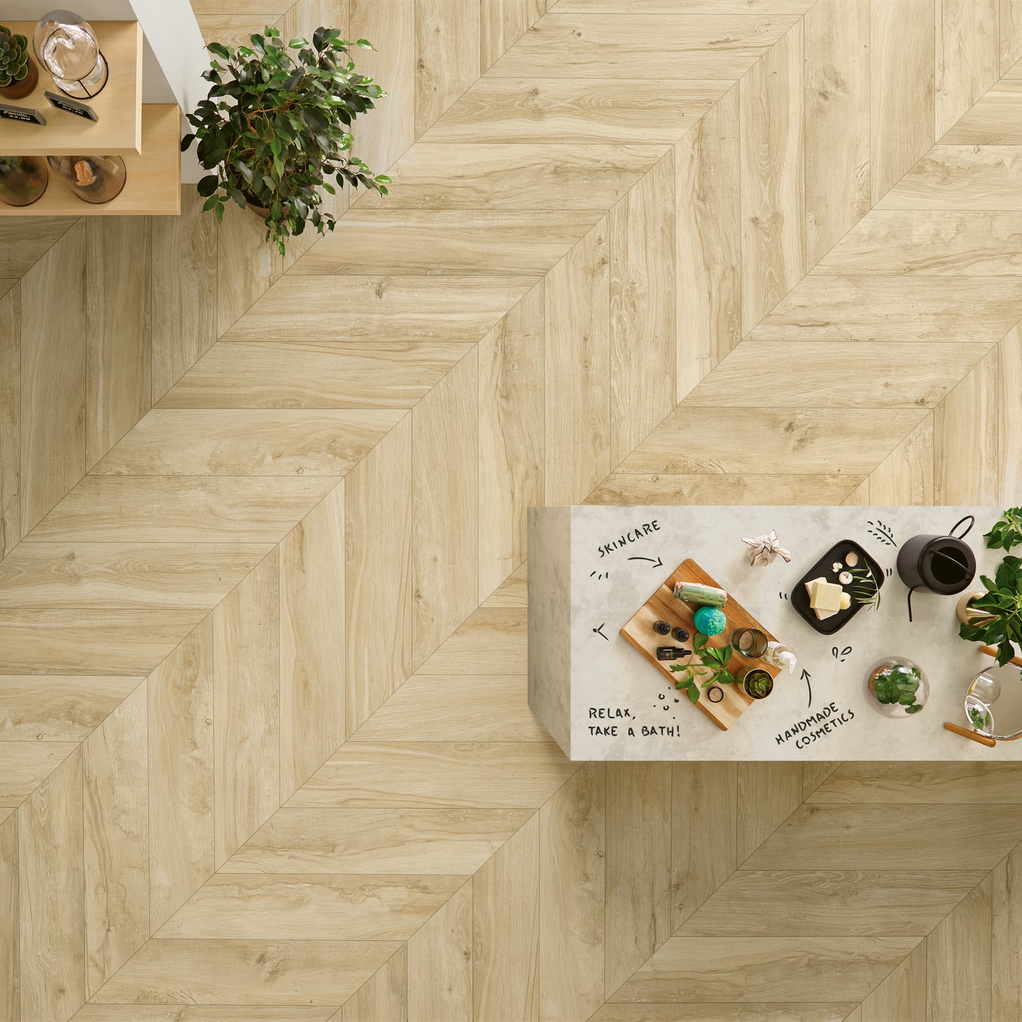 cerâmica com efeito madeira