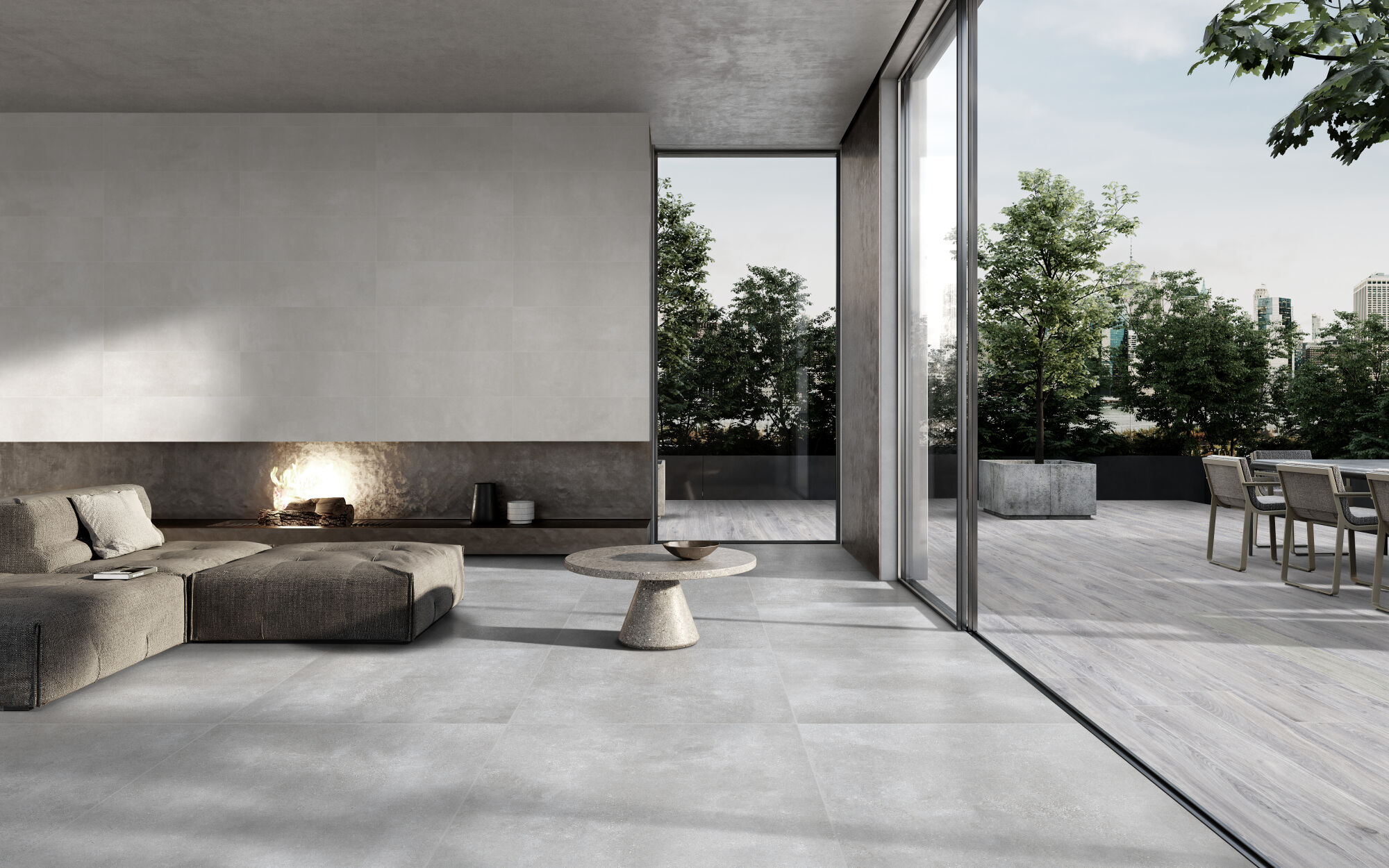 PERONDA CIMENTO SCALA SILVER 100X100 WHITE 33X100 SZ1